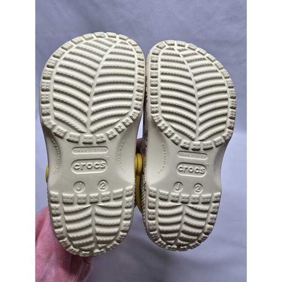 KIDS CROCS Spring Break Printed CLASSIC CLOG Size JR 2 - Picture 9 of 10
